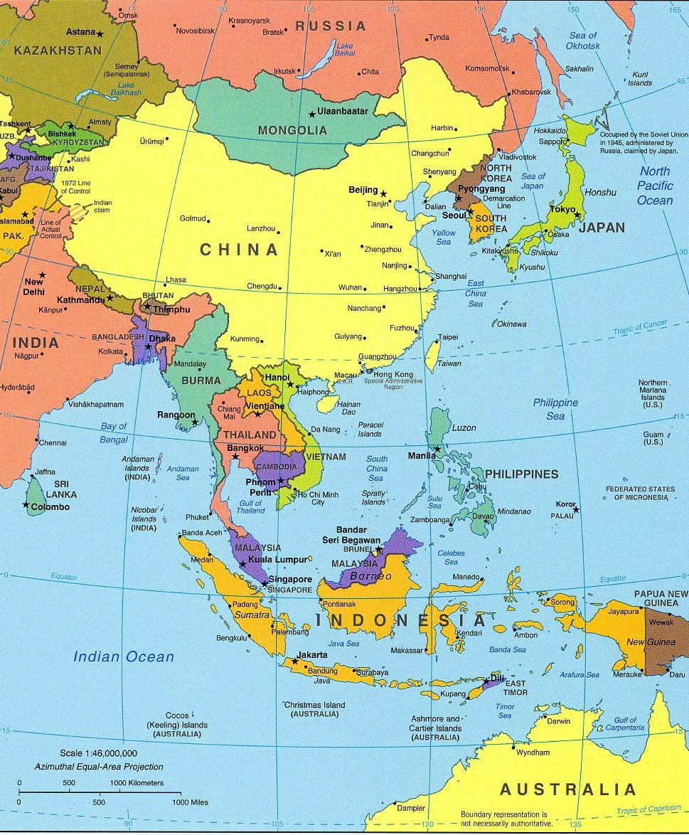 Yeri Taipei dünya xəritəsində