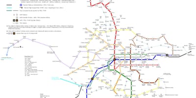 Dəmir yolu Тайпей xəritə