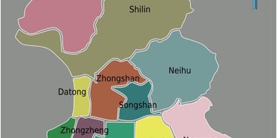 Taipei rayonu xəritədə